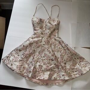 B Darlin Pink Satin Dress